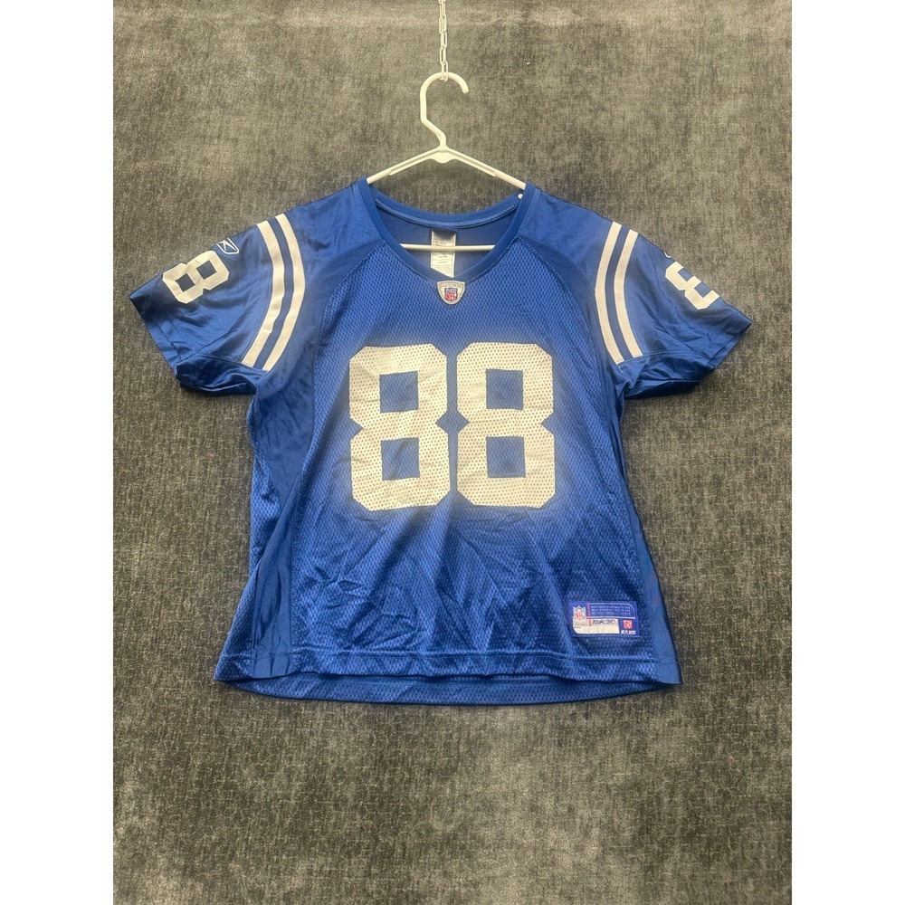 Indianapolis Colts Jersey Womens Large Blue Marvin Harrison #88 Reebok Football